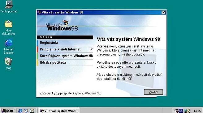 Windows 98 oslavuje: Predskokan veľkej legendy