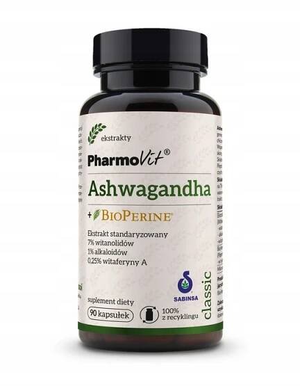 Pharmovit Ašvaganda + BioPerine 180 kapslí