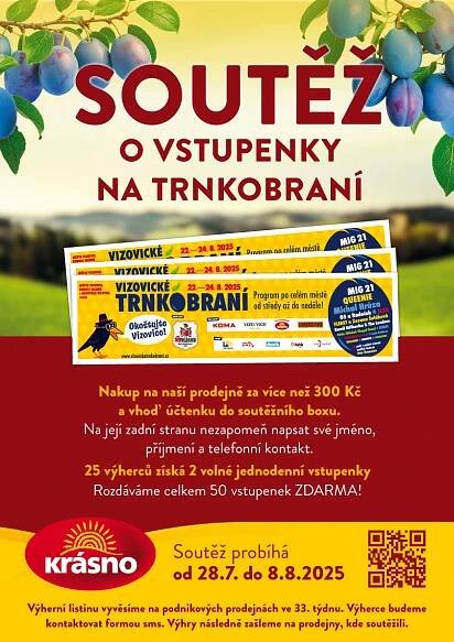 Krásno - Soutěž o volné vstupenky na TRKOBRANÍ
