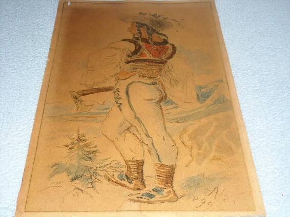 Mikoláš Aleš - Litografie - Jánošík 1899