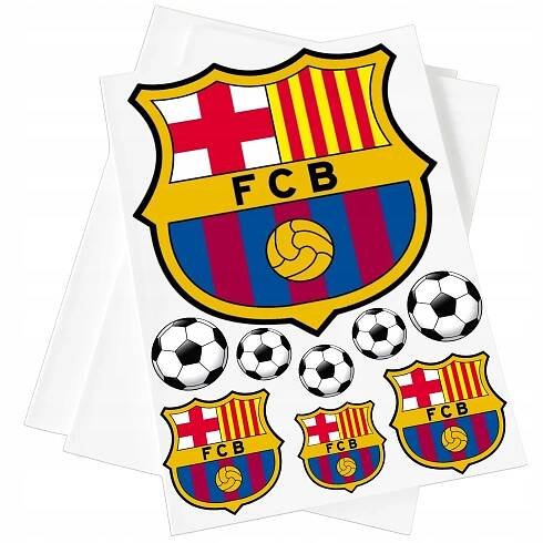 VÝTISK CUKROVÁ HMOTA FC BARCELONA FOTBAL CUKROVÁ DEKORACE