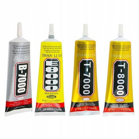 LEPIDLO B7000 T7000 E8000 T8000 MONTÁŽNÍ SYNTETICKÉ NA RÁMEČKY SET 4x 110ml