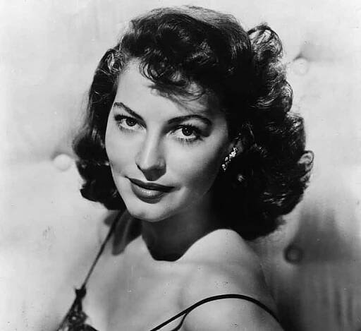 Ava Gardner in black 