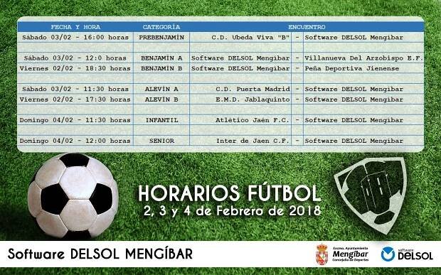 HORARIOS DE ESTA JORNADA DE CAT BASES Y SENIOR DE FÚTBOL