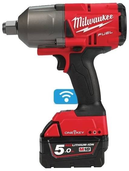 Aku 3/4" rázový utahovák Milwaukee M18 ONEFHIWF34-502X, ONEKEY, 1627 Nm, 2x aku M18 B5 + M12-18 FC, 4933459730 | BOUKAL