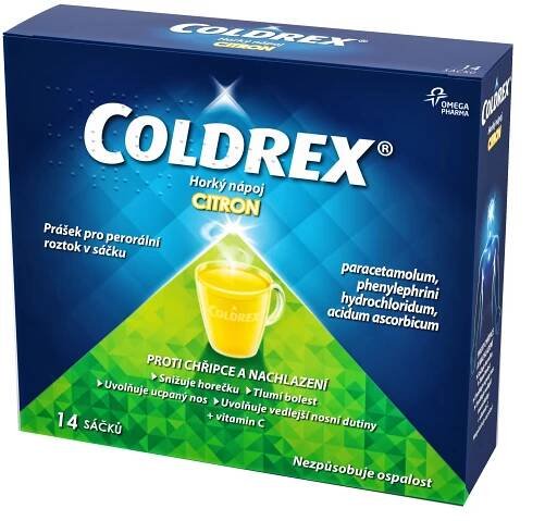 Coldrex Horký nápoj Citron 14 sáčků
