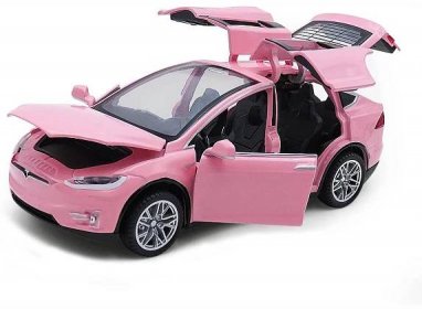 Diecast Auta Model X, 1:32 tahací autíčko model X90 Tesla Alloy, otvírání dveří vozidla z lehké slitiny se světly a hudbou, hračky pro děti