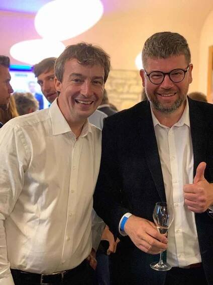 Jiří Pospíšil (TOP 09) a Tomáš Portlík (ODS).