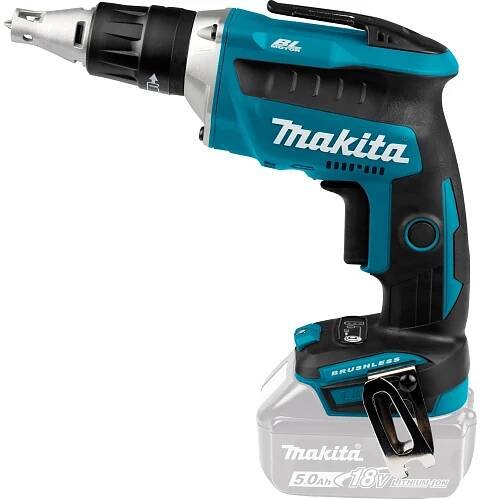 Makita 18V Akku-Schnellbauschrauber DFS452Z Solo in Türkis und Schwarz.
