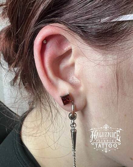 Helix, Lobe - Haluznice - Tetování a piercing