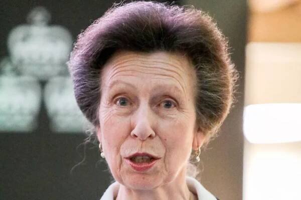 Princess Anne's cheeky comment to Gabby Logan's husband while shaking his hand