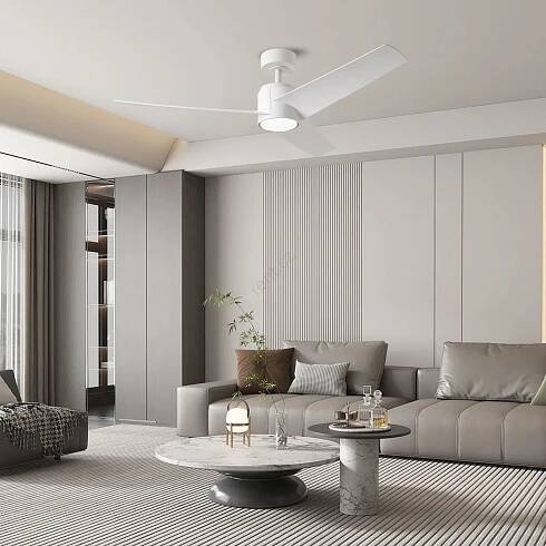 ZEVENTI - LED Stropní ventilátor ORVIETO LED/18W/230V 3000-6000K Wi-Fi Tuya bílá + dálkové ovládání