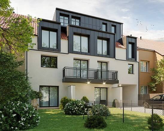 Útulné nové byty u stanice metra Hloubětín. Developerský projekt Viladům Hloubětín Praha 9 - Hloubětín. Developer GARTAL