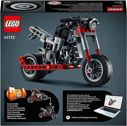 LEGO Technic Motocykl 42132 STAVEBNICE Věk dítěte 7+ let