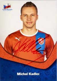 Podpisová karta, Michal Kadlec, Czech republic, autogram