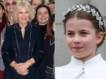 Queen Camilla admires 'lovely' painting of Princess Charlotte on latest royal outing