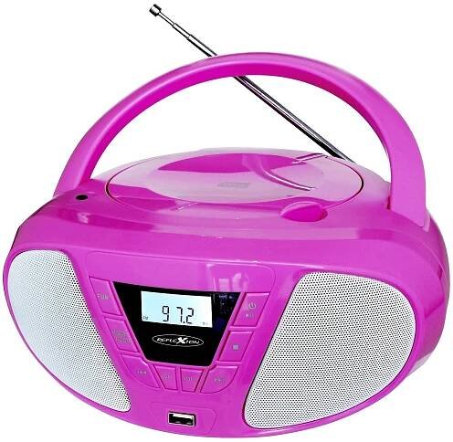 Reflexion CDR614UPK CD-rádio FM FM, CD, USB růžová