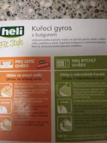 Podrobné informace o potravině Kuřecí gyros s bulgurem