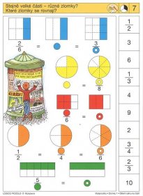 Matematika - Zlomky Dělení celku na části - Logico Piccolo Mutabene | Knihkupectví Daniela 