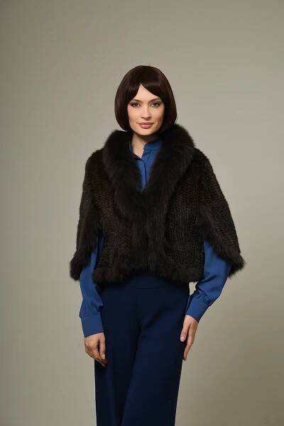 Greta Brown Mink Stole