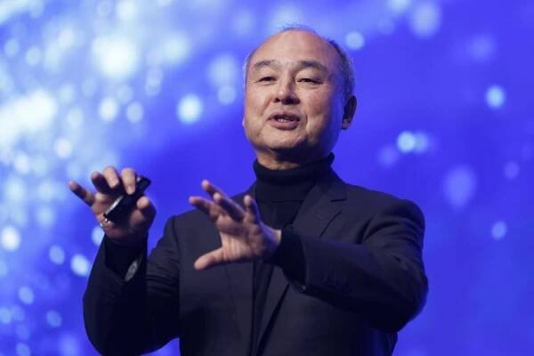 Masayoshi Son, chairman and chief executive officer of SoftBank Group Corp., speaks at the SoftBank World event in Tokyo, Japan, on Wednesday, July 16, 2025. 