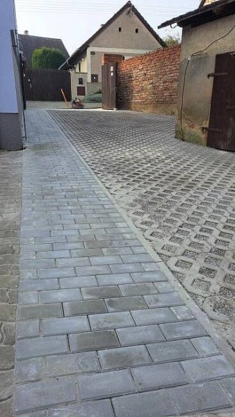 Zámková dlažba, realizace dlažeb -
