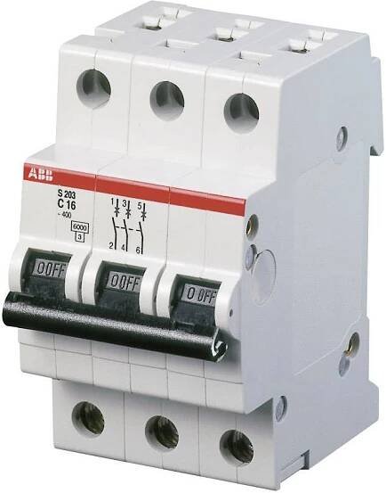 ABB 2CDS253001R0324 S203-C32 elektrický jistič 3pólový 32 A