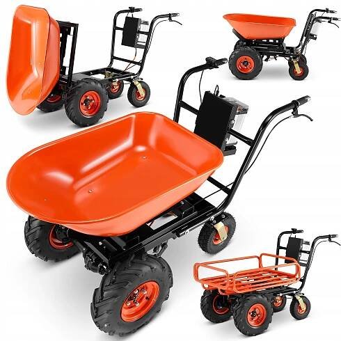 Elektrický stavební kolečko BAUMR-AG 2v1 120 L 300 kg 40 V