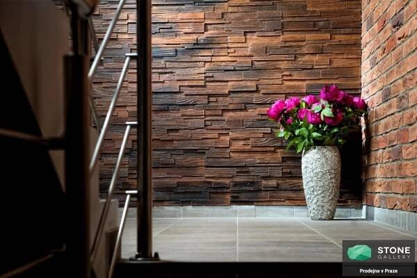 Betonový obklad - Dřevomozaika 1 | StoneGallery.cz 
