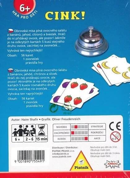 Společenská hra Piatnik Cink! Typ základní sada