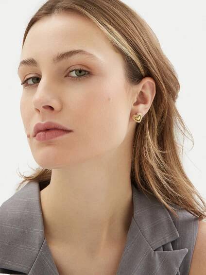 Naušnice Guess JUBE05 020JW Zlatá