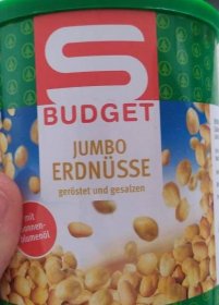Jumbo Erdnüsse geröstet und gesalzen S Budget