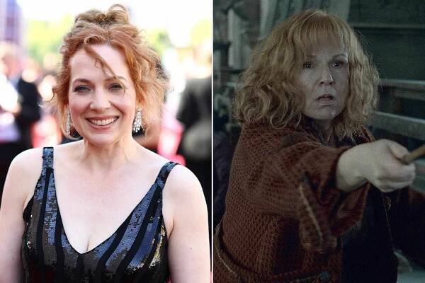 Katherine Parkinson attends the 2025 BAFTA Television Awards; Julie Walters as Molly Weasley