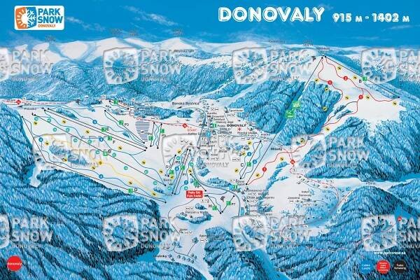 Donovalská aljaška » mapy lokalít 