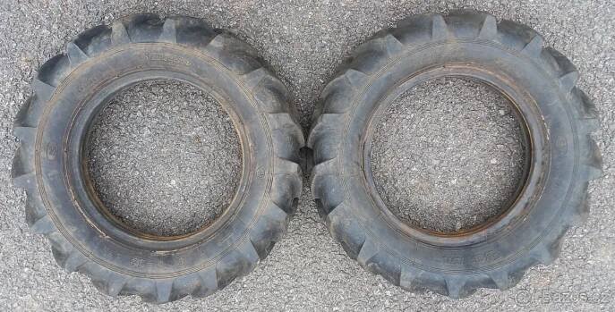Prodám 2 ks pneu Barum 5.00x12 terénní šípová