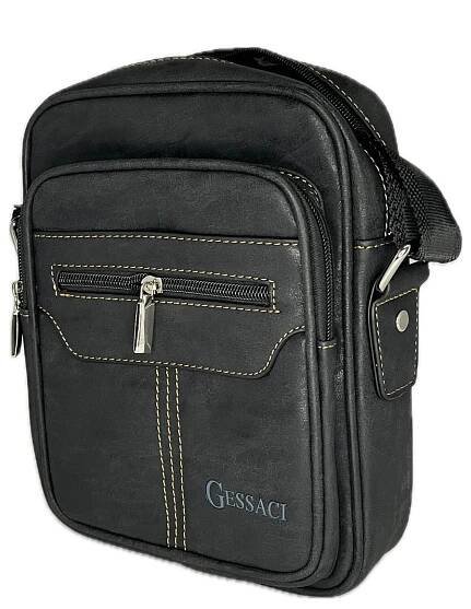 Pánská taška na doklady ve stylu broušené kůže - crossbody