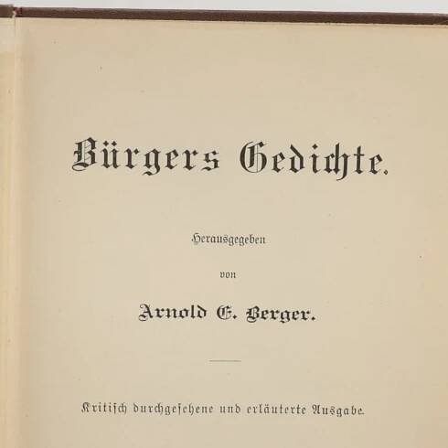 Bürgers Gedichte - Gottfried August Bürger - knihobot.cz