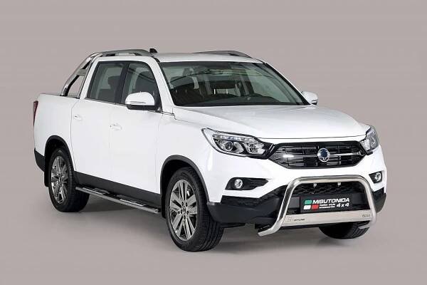 SsangYong Musso nerezový přední ochranný rám 63mm