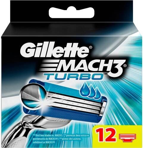 Gillette Mach3 Turbo 12 ks