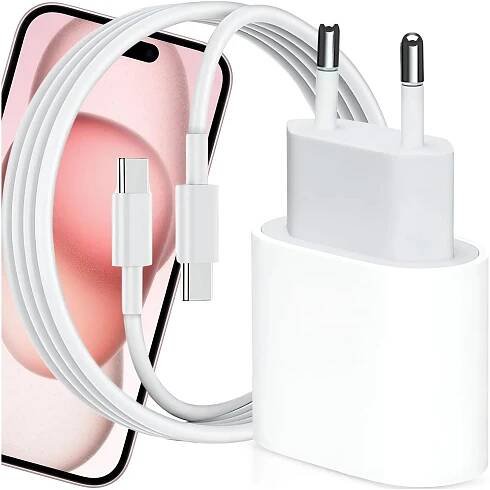 NABÍJEČKA PRO TELEFON iPhone ULTRA RYCHLÁ KOSTKA 35W + KABEL USB-C 1M
