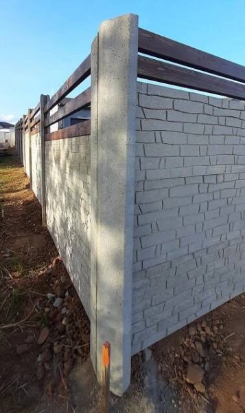 Betonový sloupek rohový hladký