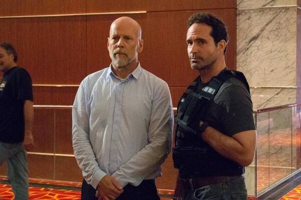 Bruce Willis, Jason Patric - Elitní zabiják - Z natáčení