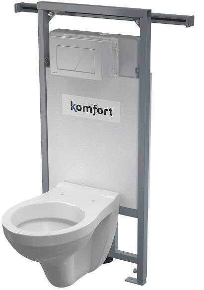 Alcadrain WC set Komfort C102-SET-01 + závěsné WC AURA do bytových jader