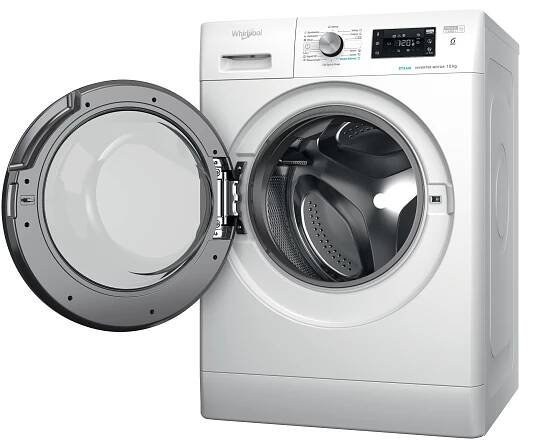 Whirlpool Pračka Volně stojící FFB 10489 BV EE Bílá Předem plněná A Perspective open