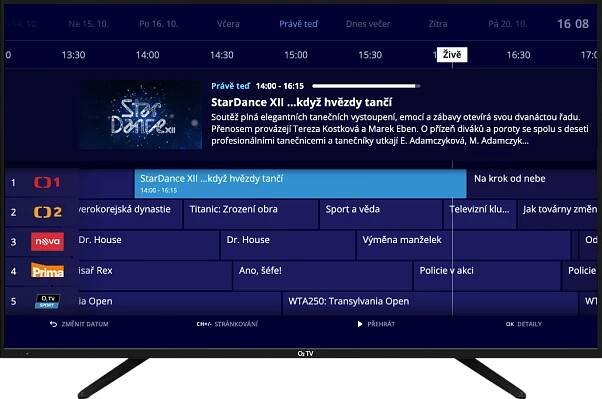 Televizní kanály O2 TV