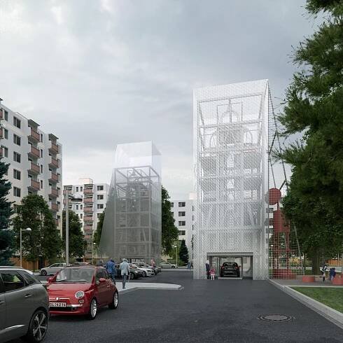 Místo parkoviště chameleon. Architekti navrhli parkovací věže do každého sousedství | Forbes