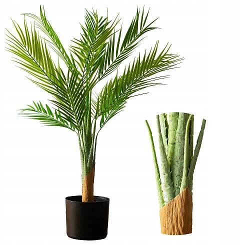 UMĚLÁ PALMA 80 cm AREKA v květináči jako živý realistický vysoký stromek