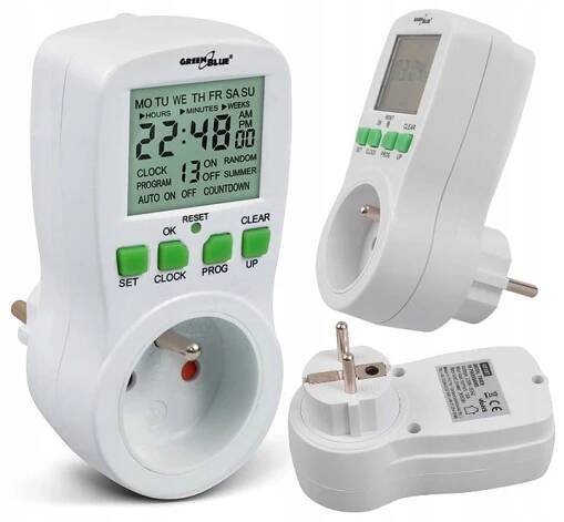 ČASOVÝ PROGRAMÁTOR DO ZÁSUVKY ELEKTRONICKÝ ČASOVAČ DIGITÁLNÍ ČASOVAČ VYPÍNAČ