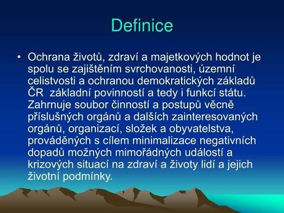 PPT - Úkoly ochrany obyvatelstva, vč. zaměstnanců PowerPoint Presentation - ID:5886108