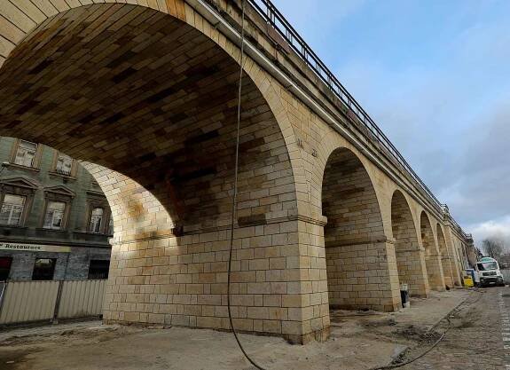 Pokračování oprav Negrelliho viaduktu 24.ledna.